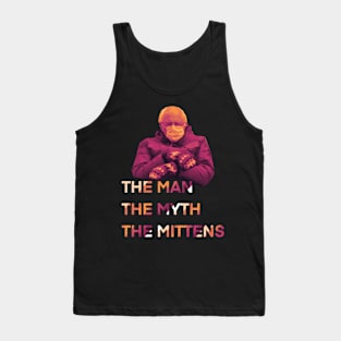 Man Myth Mittens Funny Inauguration Bernie Sanders Meme Tank Top